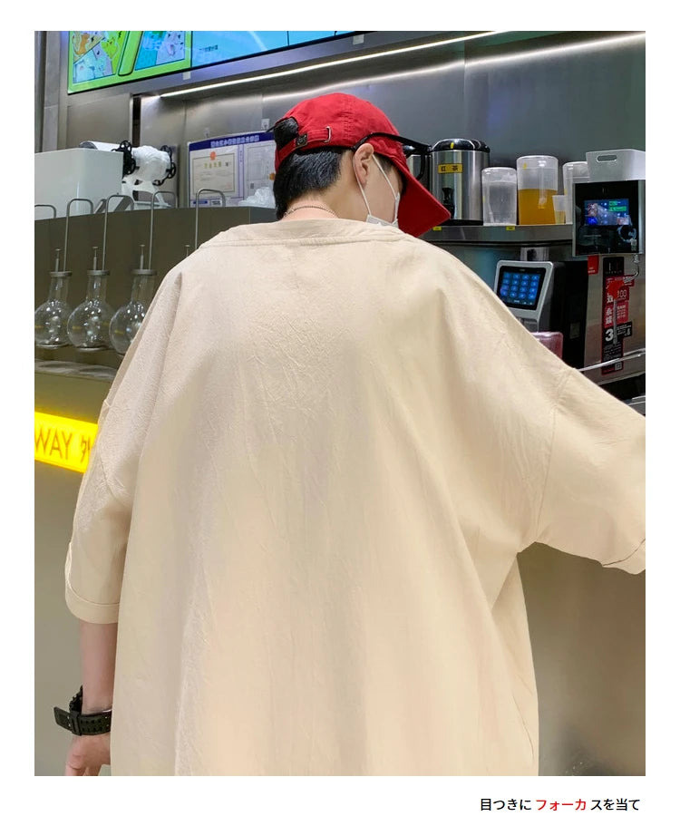 Anime Streetwear top – T Shirt Oversized Cotton Men Fashion Mens Summer Tshirts Ove