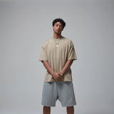 Skatercore Chrome logo – 2024 Summer New Washed Oversized Tshirt Worn Out Retro Distr