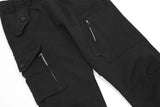 2023 new arrivals pocket zipper black hip hop men cargo jeans pants retro washed straight baggy cotton denim trousers pantalones unique cargo style 837