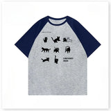 Gothic Melting smiley – Korean Style Hong Kong Style Creative Animal Print Pure Cott