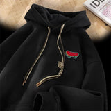 Autumn Kawaii Skateboard Graphic Hoody Mens New In Cotton Fleece Retro