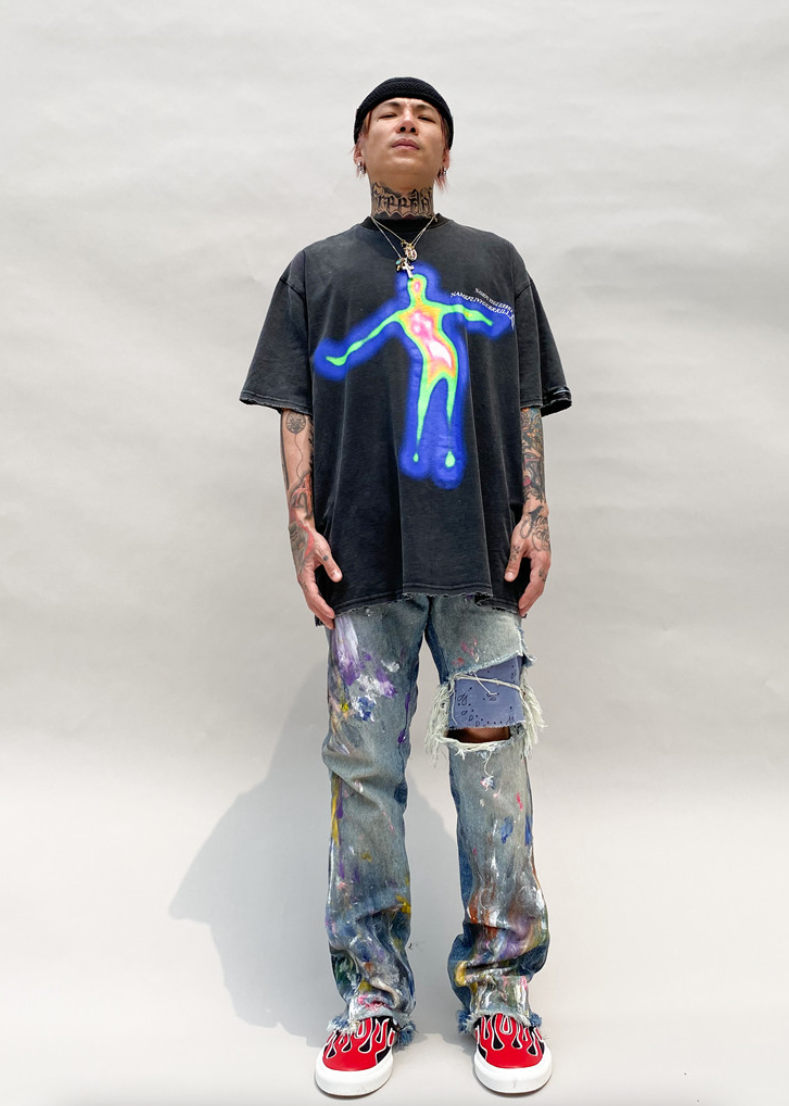 "Confused Soul" Unisex Men Women Streetwear T-Shirt Daulet Apparel