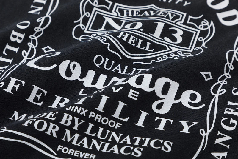 Vintage Retro Washed Distressed High-Street Printing T-Shirt Tops