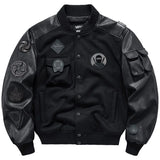 Autumn/Winter Baseball Suit Men's Wool Heavy Work Coat Ninja Embroidered American Retro Flying jackets for men leather jacket