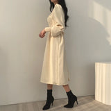 Winter Dress Long Elegant Splicing Stripes Y2k Knitted Dress Women Koean Fashion Long Sleeve Dresses Female Club Party Vestidos