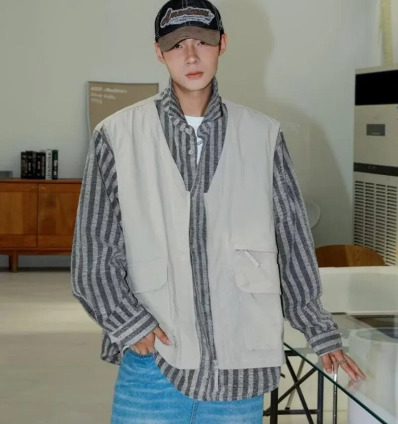 minimalist streetwear jacket, bold fashion piece, aesthetic