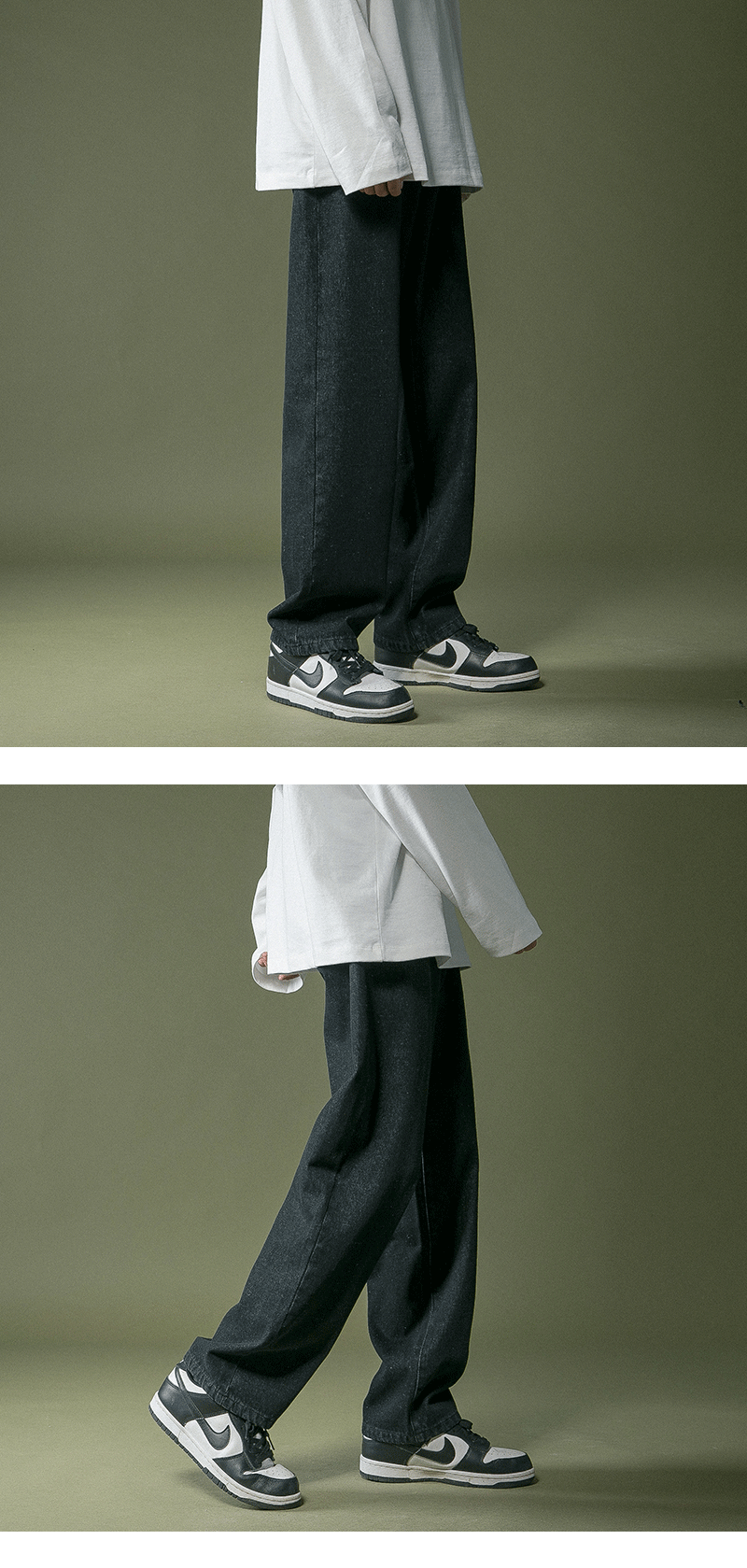 lappster men black baggy jeans streetwear 2023 harajuku casual straight pants male loose streetwear white graphic denim pants unique jeans style 2560