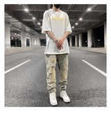 fashion paisy denim jeans mens destoryed holes zipper jeans pants hip hop streetwear new summer casual joggers loose jeans pants unique joggers style 2236