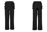 fashion detachable pants streetwear mens new casual hip hop streetwear cargo pocket tactical trousers straight joggers men pants unique joggers style 1644