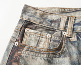 new autumn frayed patchwork baggy jeans pants for men and women straight ripped casual denim trousers oversized loose cargos unique cargo style 5524