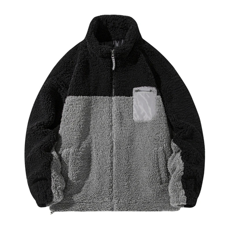 winter fleece faux fur parkas fashion warm women lambswool coat high street couple streetwear oversize jacket for men nan pho - variant style f540c0 for streetwear fashion