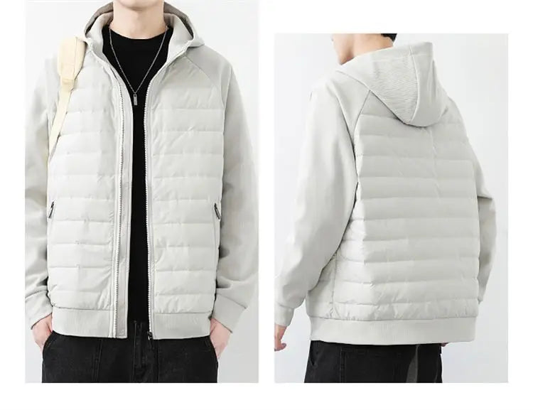 zip-up minimalist jacket, cold-season outfit - aesthetic hip hop inspired casual wear