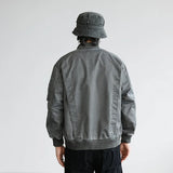 leather panel bomber, high-street look - trendy urban streetwear fashion for men and women