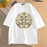 Sadcore Melting smiley – Cotton Black Short Sleeved Mens Summer New New Chinese Style