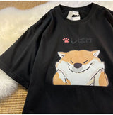 Gothic Graphic tee – Japanese New Summer Pure Cotton Cartoon Printed Short Sleeve