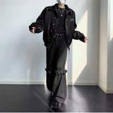 techwear zip bomber, urban street style, mens fashion