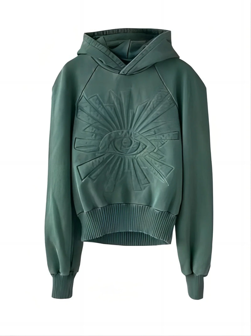 Hip Hop Oversized Embroidered Pattern Hoodies Women Goth Punk New Swea
