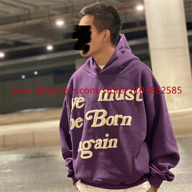 Autumn Winter New 2024 Vintage American Long Sleeved Hoodie Mens Heavy