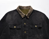 graphic outerwear featuring new 2023 gentleman men kanye west old washing denim heavy baseball coats jackets abstract digital coat warm 536 design – premium quality jacket for men