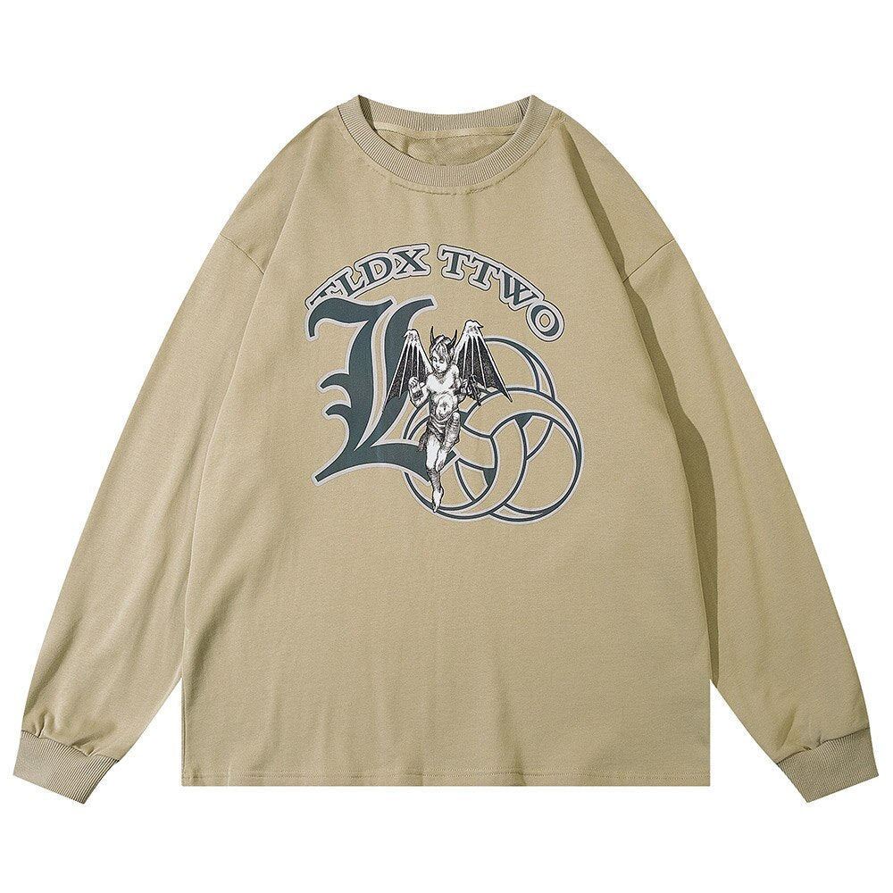 "Flying High" Unisex Men Women Streetwear Graphic Sweatshirt Daulet Apparel