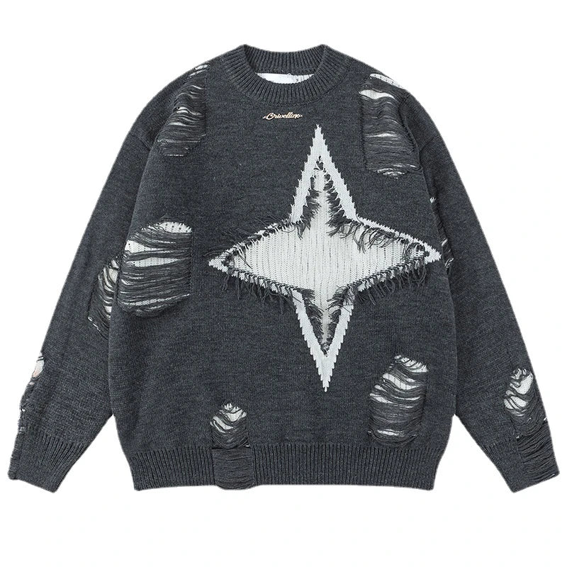 fire graphic sweater, 2025 fashion trend, cozy fashion fit, stylish street outfit, modern aesthetic appeal