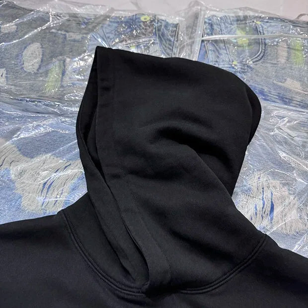 Dark angel hoodie with gothic punk rock influence