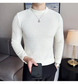 Skatercore Graphic tee – Autumn Winter Semi Turtleneck Stretch Slim Fit Long Sleeve T