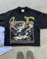 Sadcore Streetwear – American Sweetheart Graphic T Shirts Oversized Y2K Top – Edgy Streetwear for All Genders