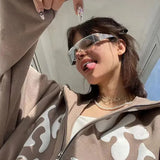 Autumn And Winter Funny Star Pattern Harajuku Hooded Coat 2024 Y2K Str