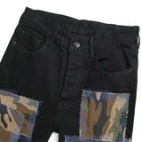 fashion ripped patchwork jeans men harajuku streetwear hip hop black jeans trend slim denim pants vintage washed jeans