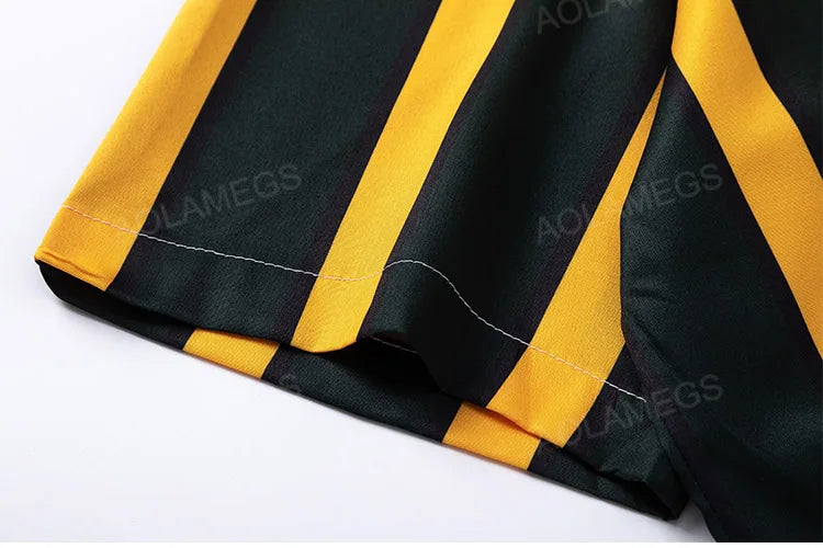 Shirt Contrast Vertical Stripes Simple Short Sleeve Blouse Casual Fashion Streetwear