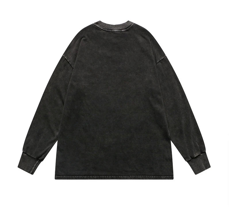Skatercore Top – Rainbowtouches News Long Sleeved T Shirt Men High Street Fas – Modern Streetwear for Everyone