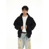 bold graphic winter coat, unisex street style, men's streetwear fashion, trendy oversized fit, urban techwear design, modern 