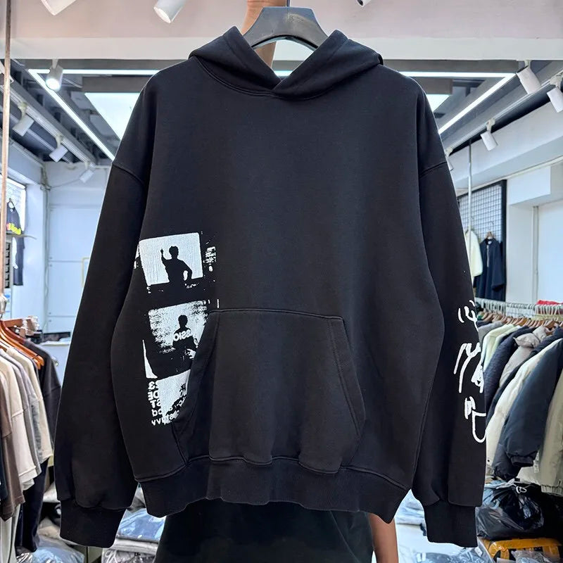 Street ninja hoodie with urban techwear appeal