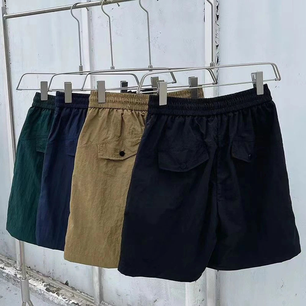 Summer New Casual Loose High-Quality Zipper Fashion Hooded Work Top Solid Color Trendy Shorts Set