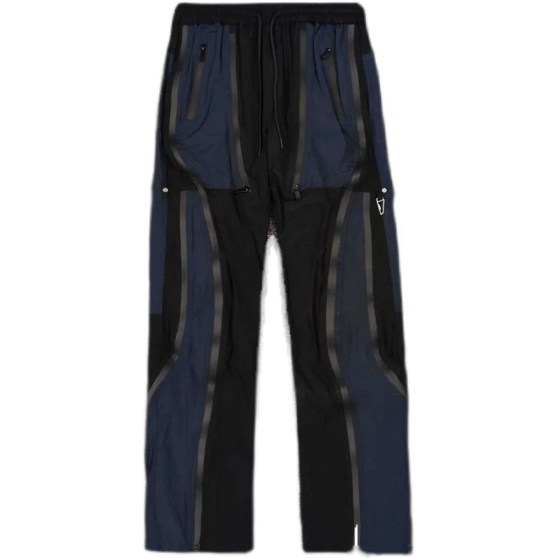 high new luxury men 2023 cotton under my car zip up comfortable nylon parkour sweat casual pants sports khaki cargo 346 utility cargo pants