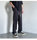 4 colors drawstring corduroy pants men fashion cotton casual pants men streetwear hip hop loose straight pants mens trousers unique default style 3744
