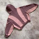 Street Y2K New Fashion Trend Stitching Patch Pullover Hoodie Women Har
