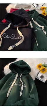 Men Hoodie Letter Printed Long Sleeve Autumn Sweatshirts Goth Fashion Y2K Vintage Hoodies Streetwear Fleece Pullover