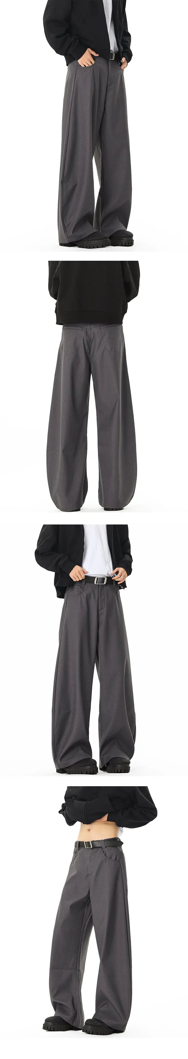 men streetwear fashion loose casual vibe hip hop black gray suit pant women harem pants trousers unique default style 2047