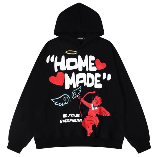 "Made At Home" Graphic Unisex Streetwear Vintage Women Men Y2K Hoodie