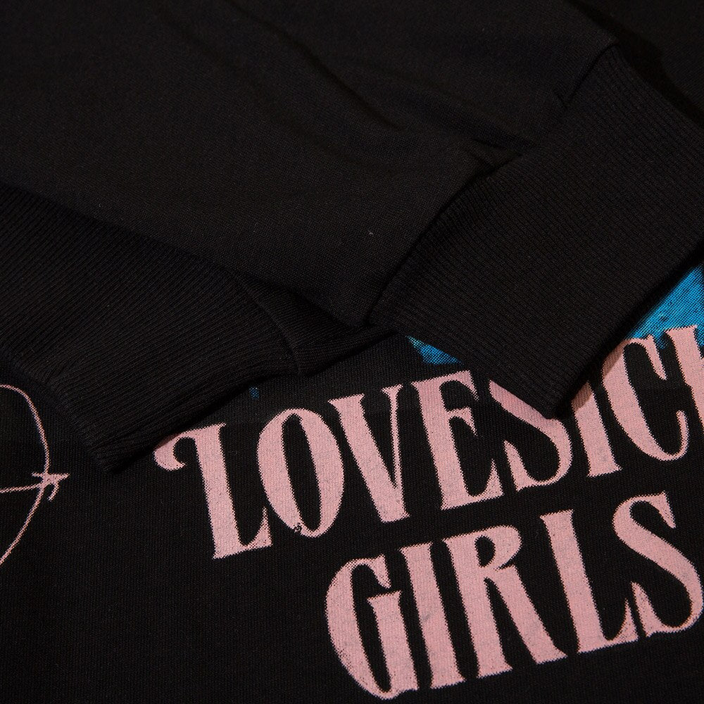 "Love Sick" Unisex Men Women Streetwear Graphic Sweatshirt Daulet Apparel