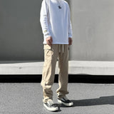 fashion casual hip hop joggers side button trousers elastic waist drawstring track sweatpants new cargo streetwear mens pants unique joggers style 4769