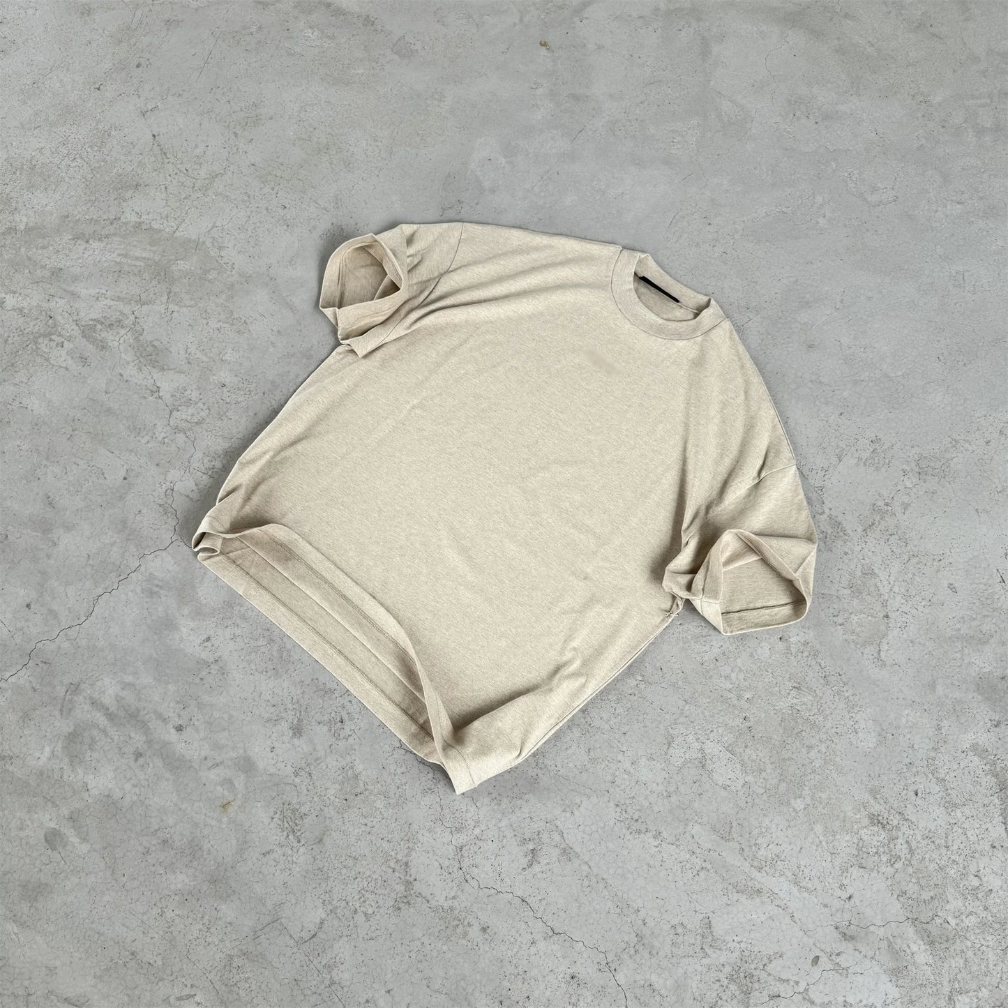 Harajuku streetwear top featuring 24fw fogess cloud series cleanfit summer solid silicone letters full cotton quality short sleeve tops t shirt for summer