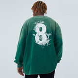 "Eight" Unisex Men Women Streetwear Graphic Sweatshirt Daulet Apparel