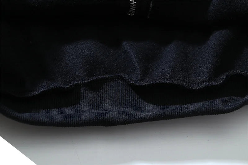 Chaopin High Street Brushed Kanye Vintage Dinosaur Bone Print Hoodie H