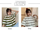 Anime Crying angel – Summer 2024 New Style Striped Salt Short Sleeved T Shirt For