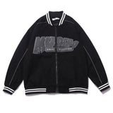 2024 New Autumn Clothing Korean Y2K Retro Letter Print Couple Baseball Uniforms Men Women Ins Loose Hip-Hop Personalized Jackets