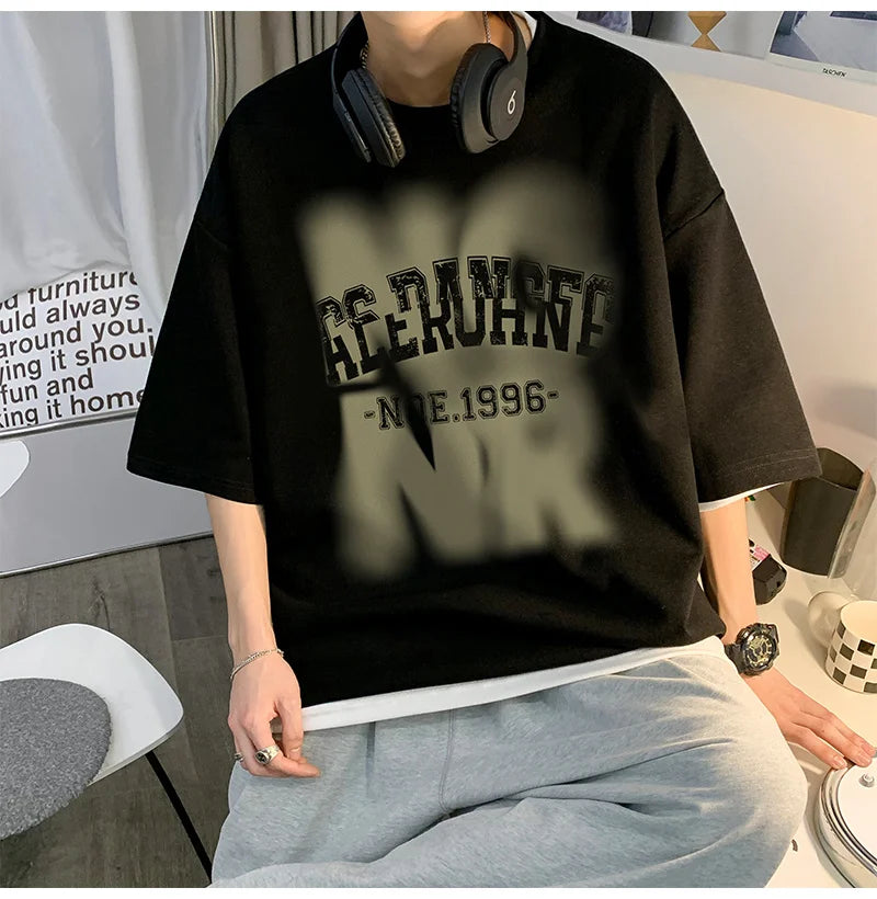 Vaporwave Graphic tee – 2024 New Short Sleeve T Shirt For Men American Hip Hop Fashion