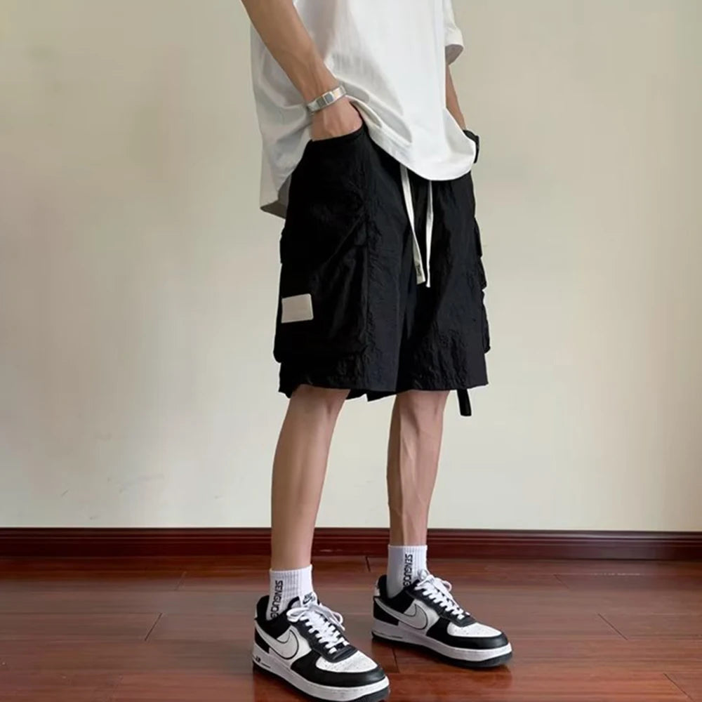 2024 mens cargo shorts multi pocket summer hot pants casual loose work shorts tactical joggers trendy sweatpants summer fashion unique joggers style 227